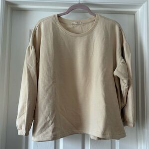 Marine Layer Respun Cream Sweatshirt XL